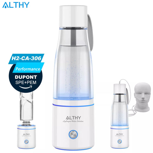 ALTHY Premium Molecular Hydrogen Water Generator Bottle DuPont SPE+PEM