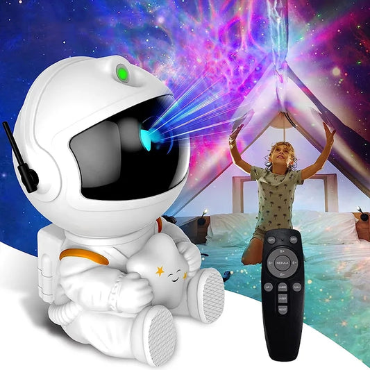 Galaxy Astronaut Star Projector LED Night Light Starry Sky