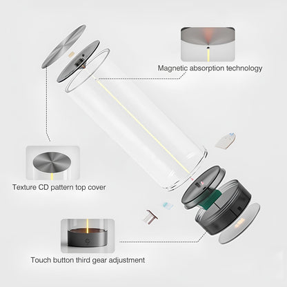 Nachttisch-LED-Lampe mit magnetischem, biegbarem Glühfaden, dimmbar und wiederaufladbar