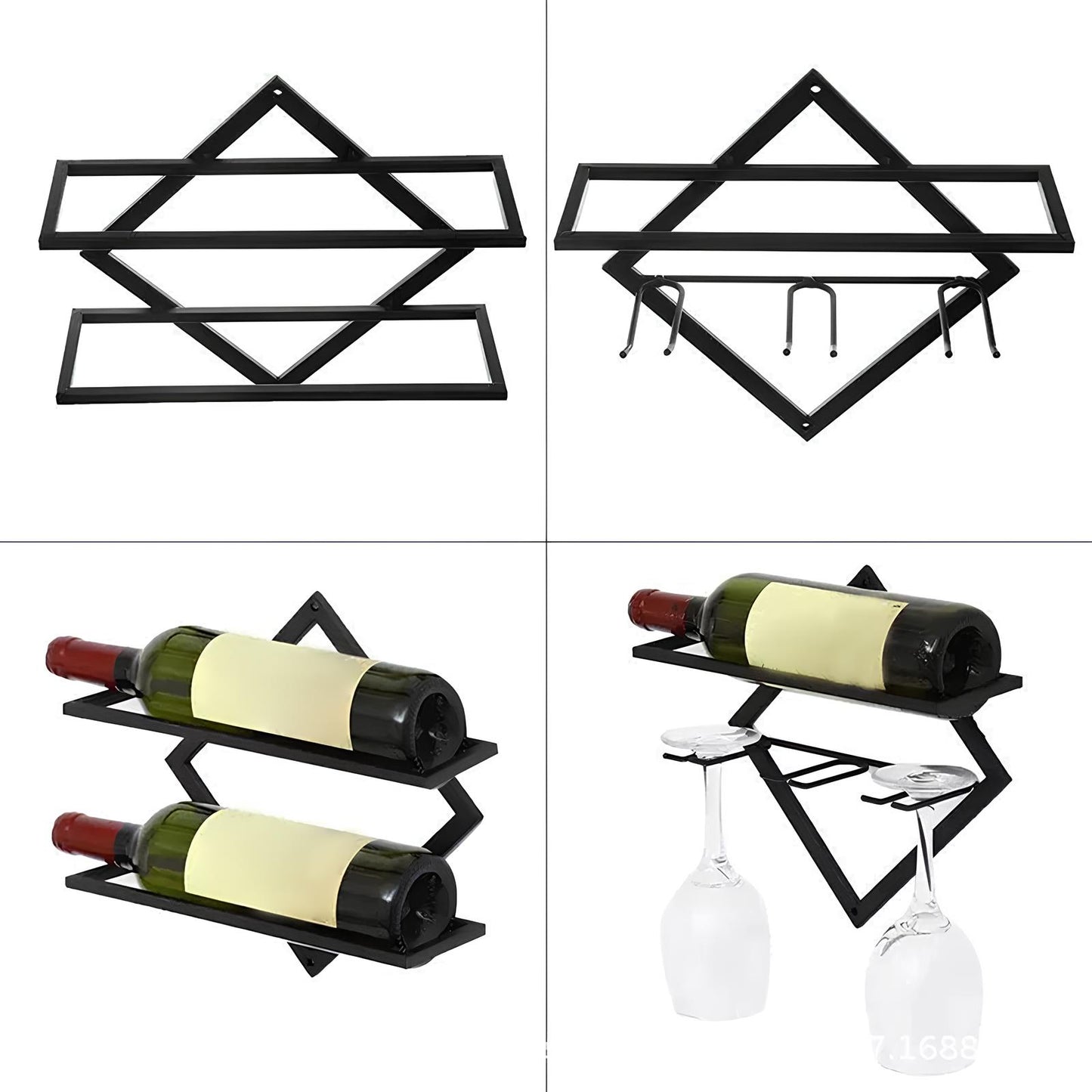 Wall Mounted Wine Rack, 1 piece