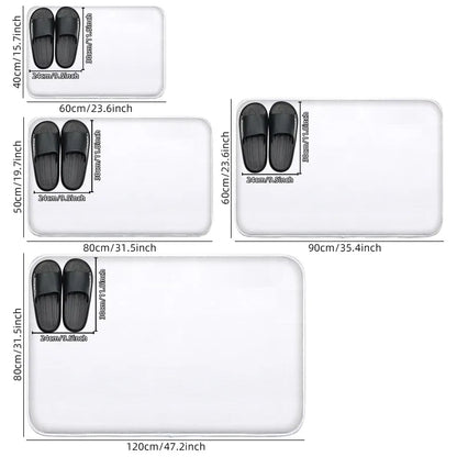 Anti-Slip Bathroom Mat – Soft Absorbent Quick-Dry Shower & Bath Rug
