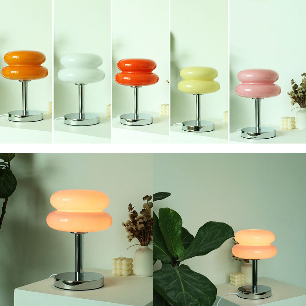 Macaron Glass Donut Table Lamp