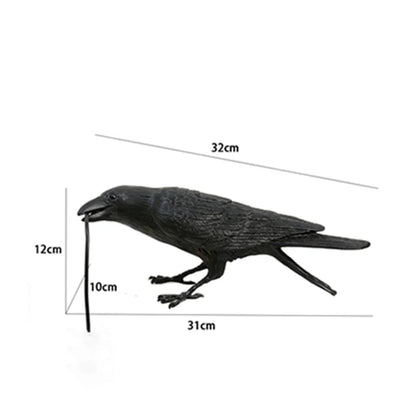Gothic Raven Lamp – Vintage Resin Bird Lamp for Home Decor, Mysterious Crow Table Light