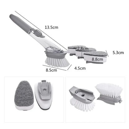 Kitchen Cleaning Brush with Replaceable Brush Sponge