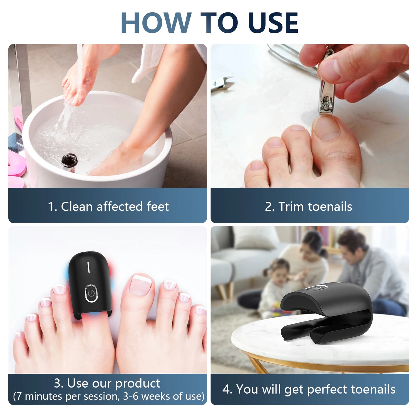 The Anti-Fungal Toenail Laser Therapy Machine with USB Charge