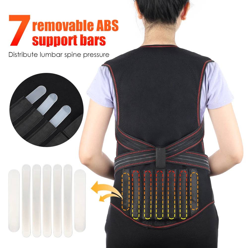 Tourmaline Magnetic Self-Heating Thermal Vest, Waist Brace, Lumbar Pad, Corset, Pain Relief