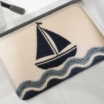 Anti-Slip Bathroom Mat – Soft Absorbent Quick-Dry Shower & Bath Rug