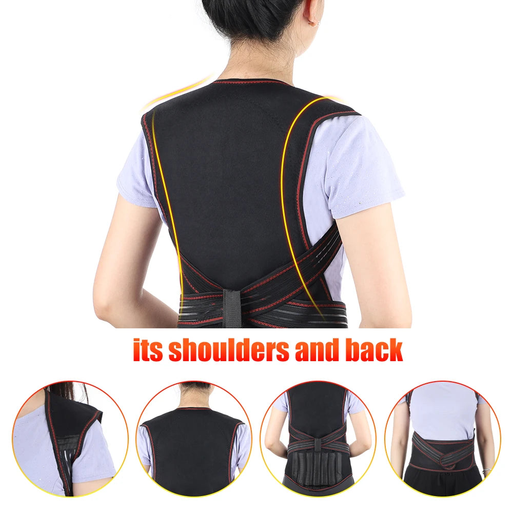 Tourmaline Magnetic Self-Heating Thermal Vest, Waist Brace, Lumbar Pad, Corset, Pain Relief