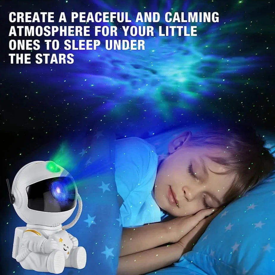 Galaxy Astronaut Star Projector LED Night Light Starry Sky