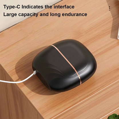 Mini Rechargeable Hair Straightener Brush – Cordless USB Portable Anti-Scald Styling Comb