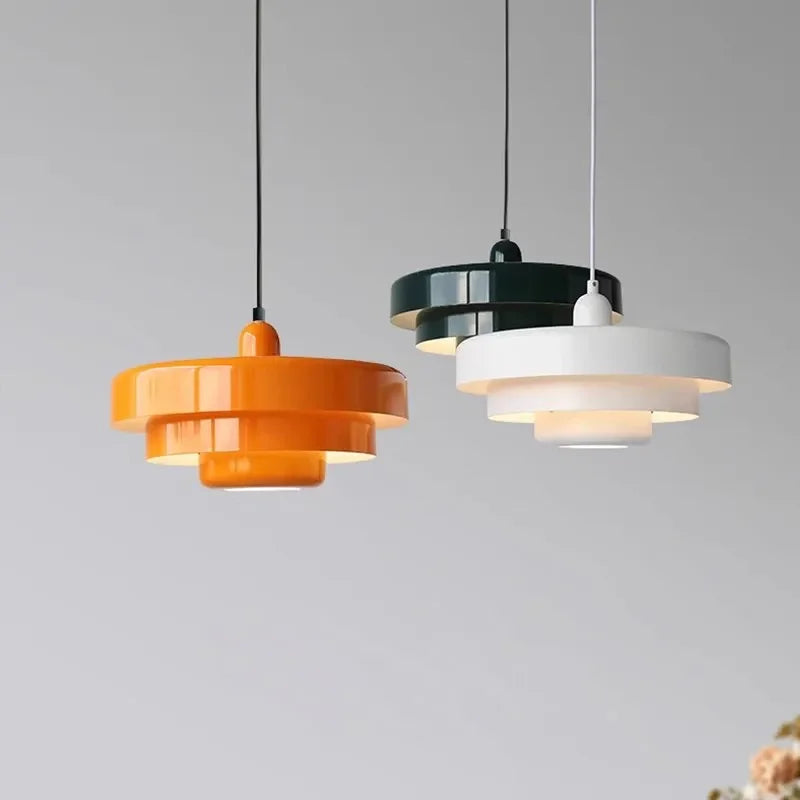 Macaron Carbon Steel Aluminum Nordic LED Pendant Light