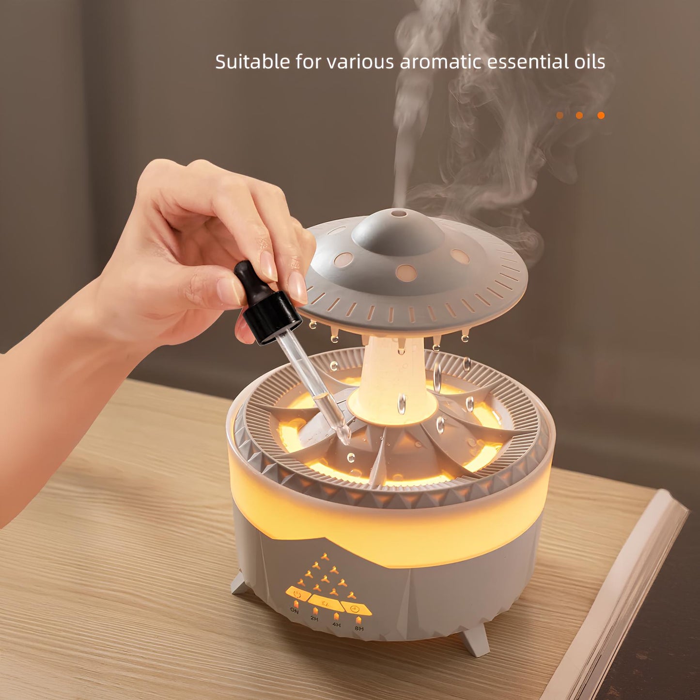 UFO Raindrop Humidifier, Aromatherapy, Air Diffuser