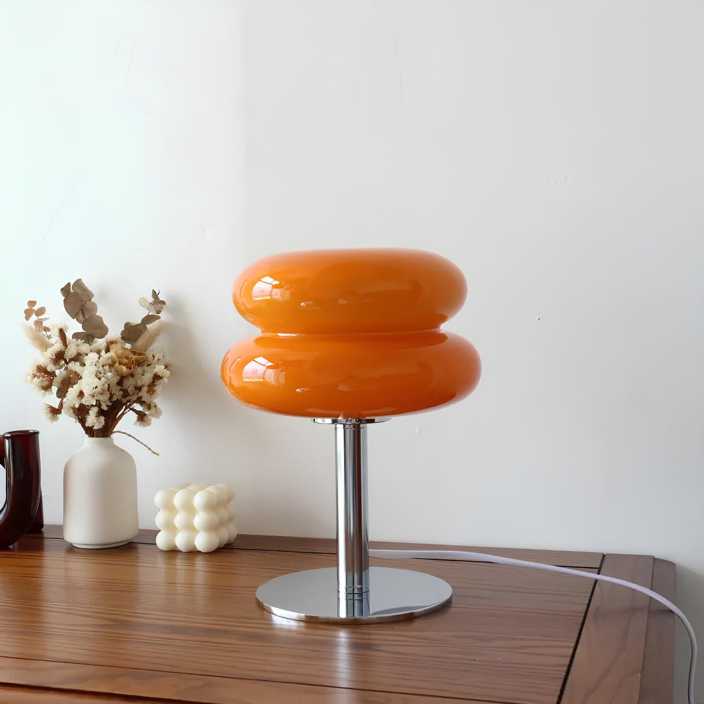 Macaron Glass Donut Table Lamp