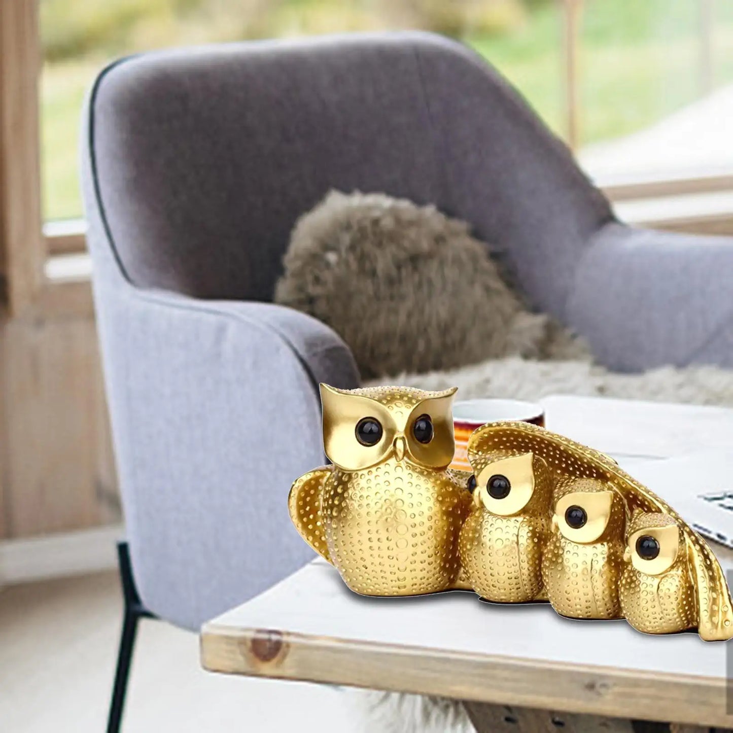 Owl Family Figurine