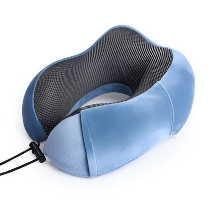 U Shaped Memory Foam Neck Pillow for Travel, Sleeping