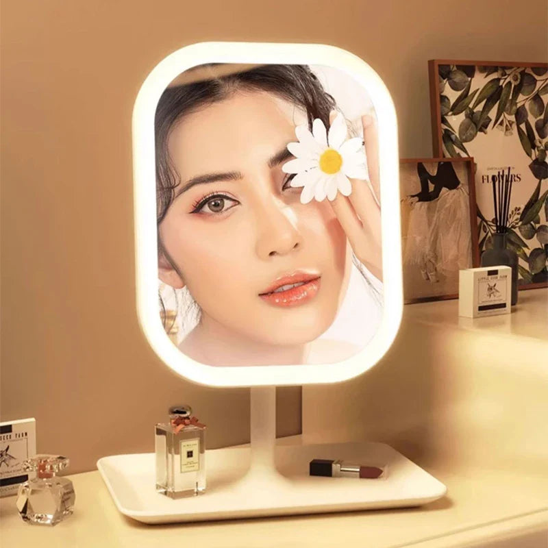 Glam Glow Makeup Mirror – LED Vanity Mirror with 3 Light Modes & Touch Control
