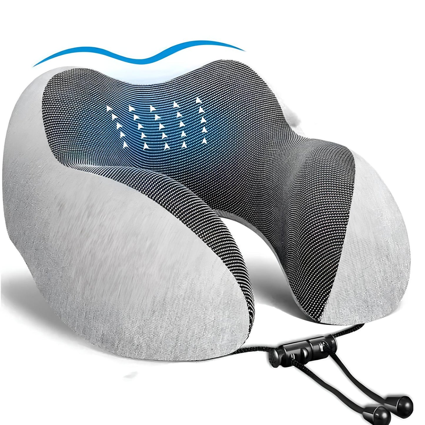 U Shaped Memory Foam Neck Pillow for Travel, Sleeping