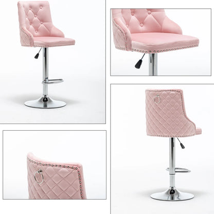 Adjustable Swivel Bar Stool Chair - Homevalley.co.uk