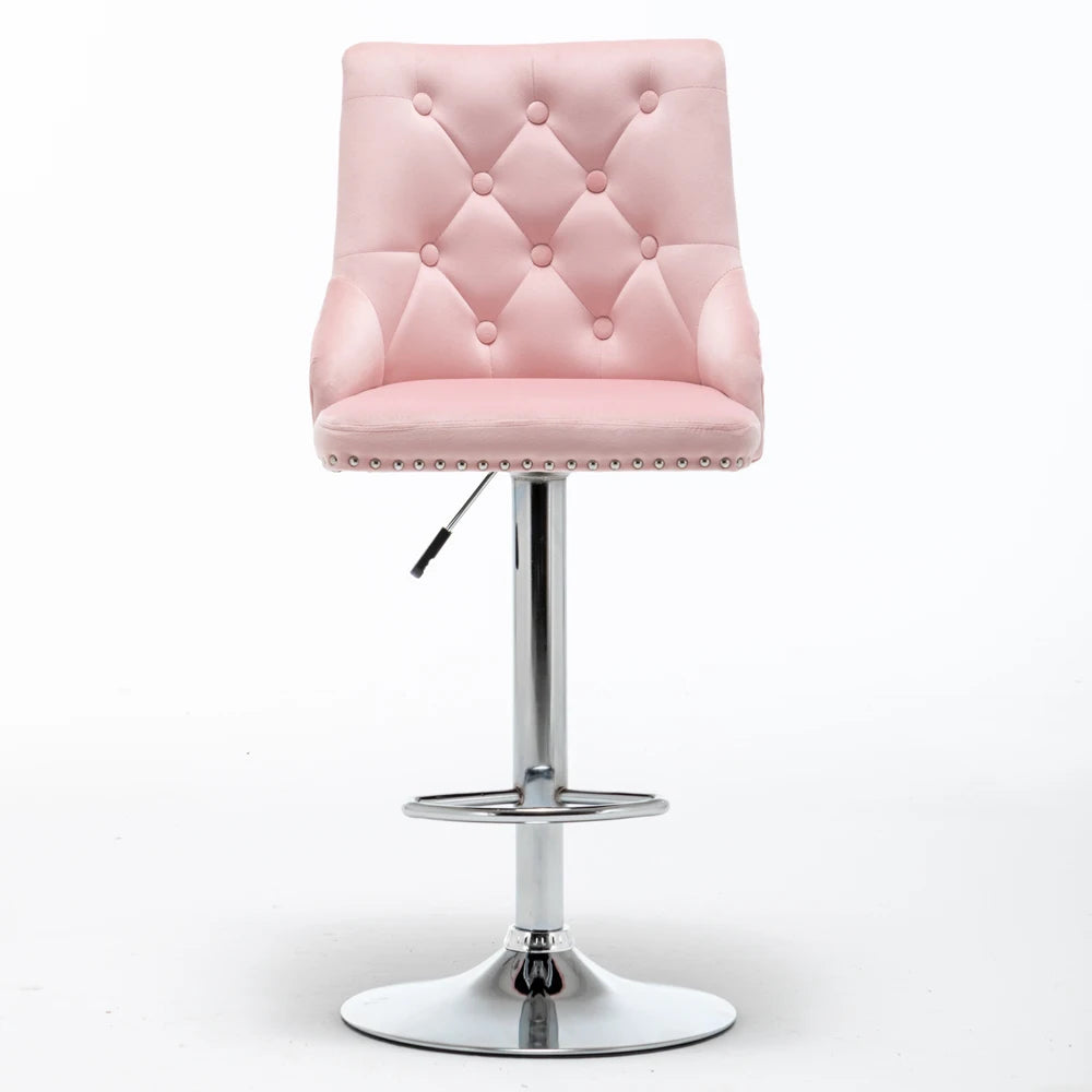 Adjustable Swivel Bar Stool Chair - Homevalley.co.uk