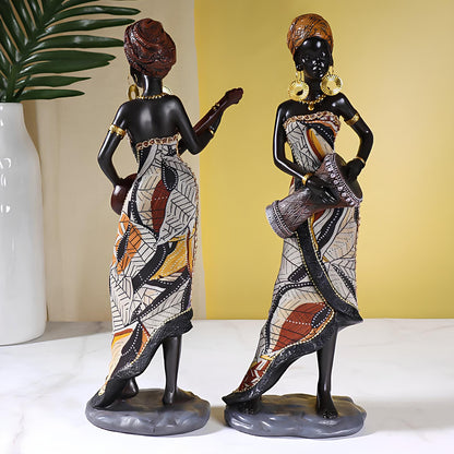 African Folk Band Ornament Sculpture Figurine - Homevalley.co.uk