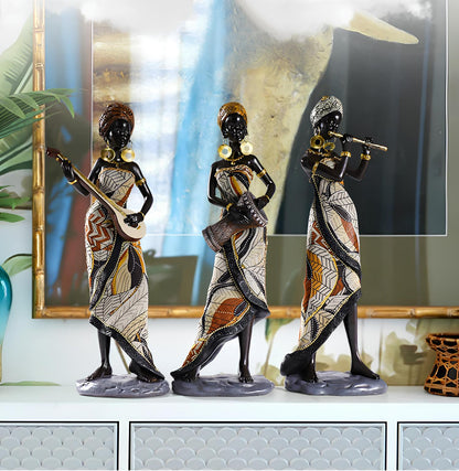 African Folk Band Ornament Sculpture Figurine - Homevalley.co.uk