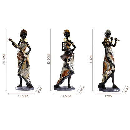 African Folk Band Ornament Sculpture Figurine - Homevalley.co.uk