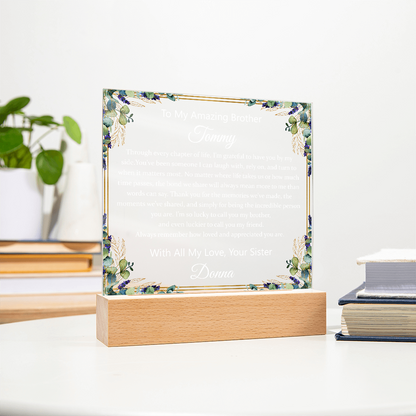 Square Plaque Order
