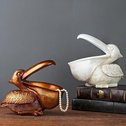 Big Mouth Pelican Bird Figurine Storage Box - Homevalley.co.uk