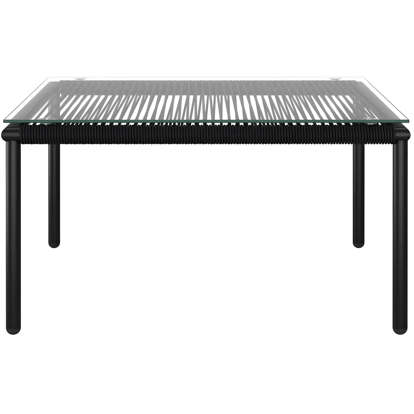 Black PVC Rattan Garden Furniture Set - Homevalley.co.uk