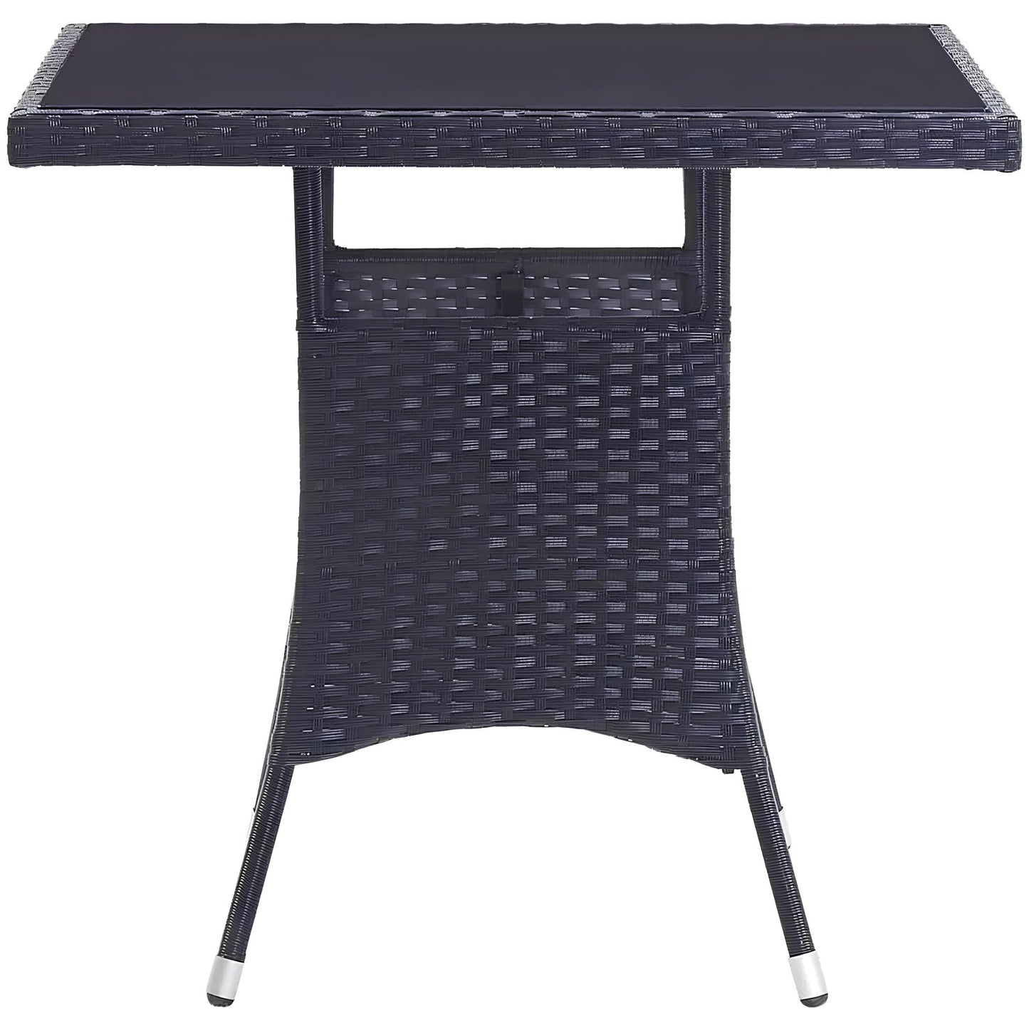 Black PVC Rattan Garden Furniture Set - Homevalley.co.uk