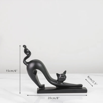 Cats Figurines Ornaments Set of 3 - Homevalley.co.uk