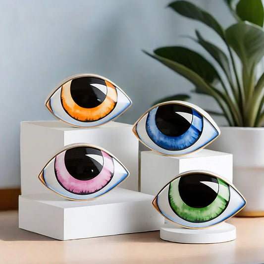 Ceramic Eye Ornament Sculpture - Homevalley.co.uk