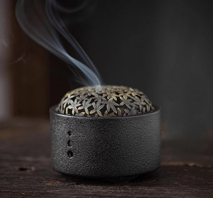 Ceramic Incense Holder Home Indoor/Temple Buddhist Hall Handmade Incense Burner - Homevalley.co.uk