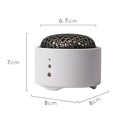 Ceramic Incense Holder Home Indoor/Temple Buddhist Hall Handmade Incense Burner - Homevalley.co.uk