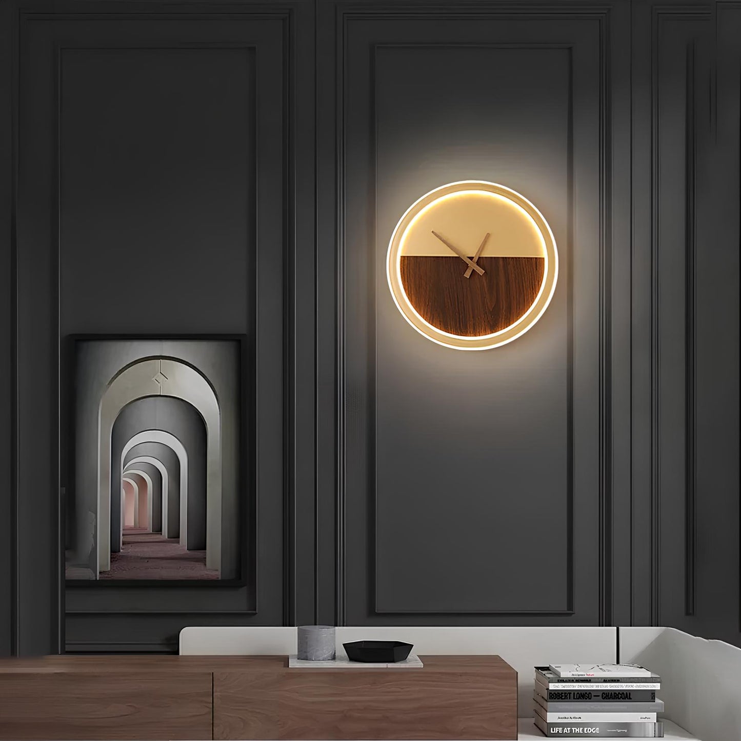 Clock Design LED Wall Lamp - Homevalley.co.uk