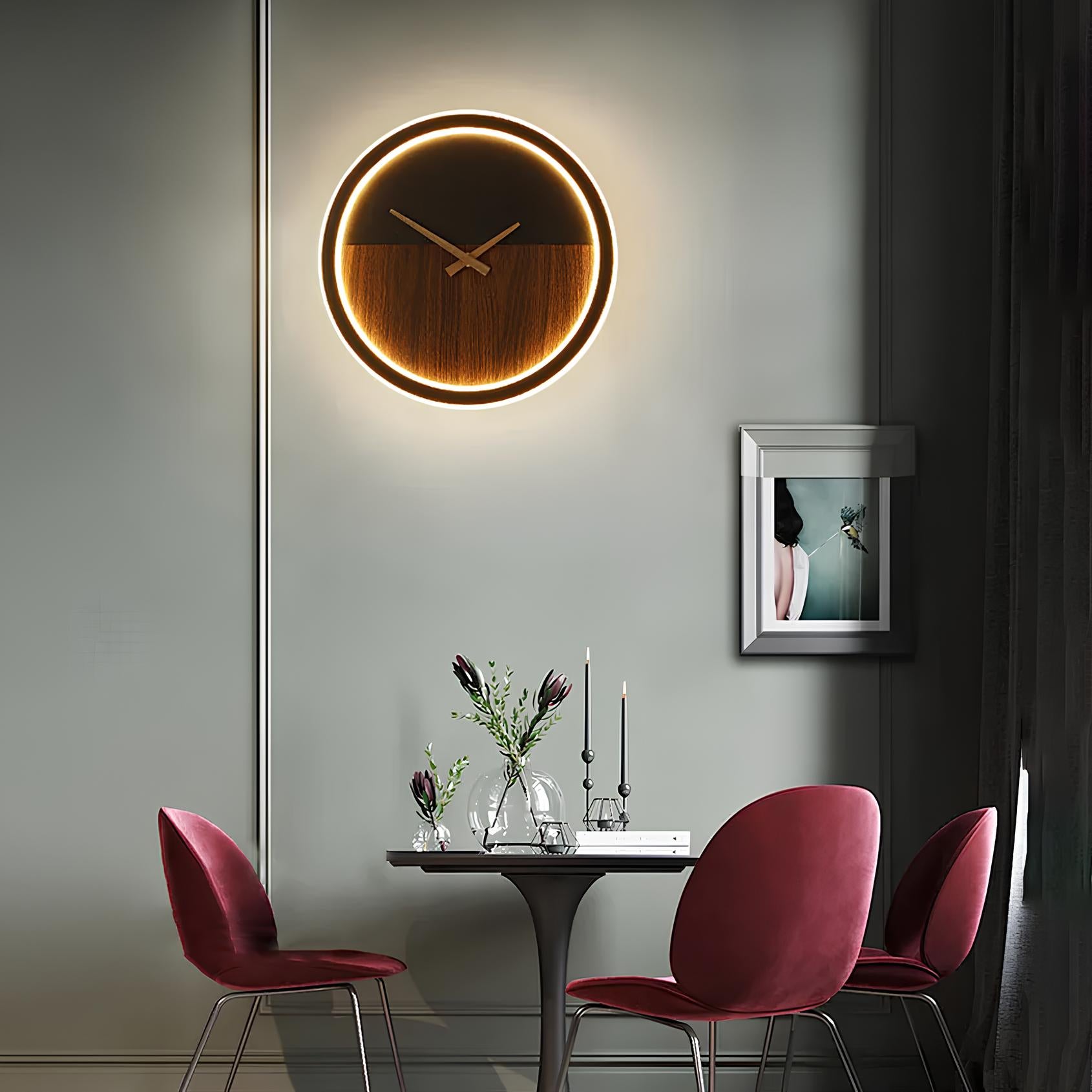 Clock Design LED Wall Lamp - Homevalley.co.uk