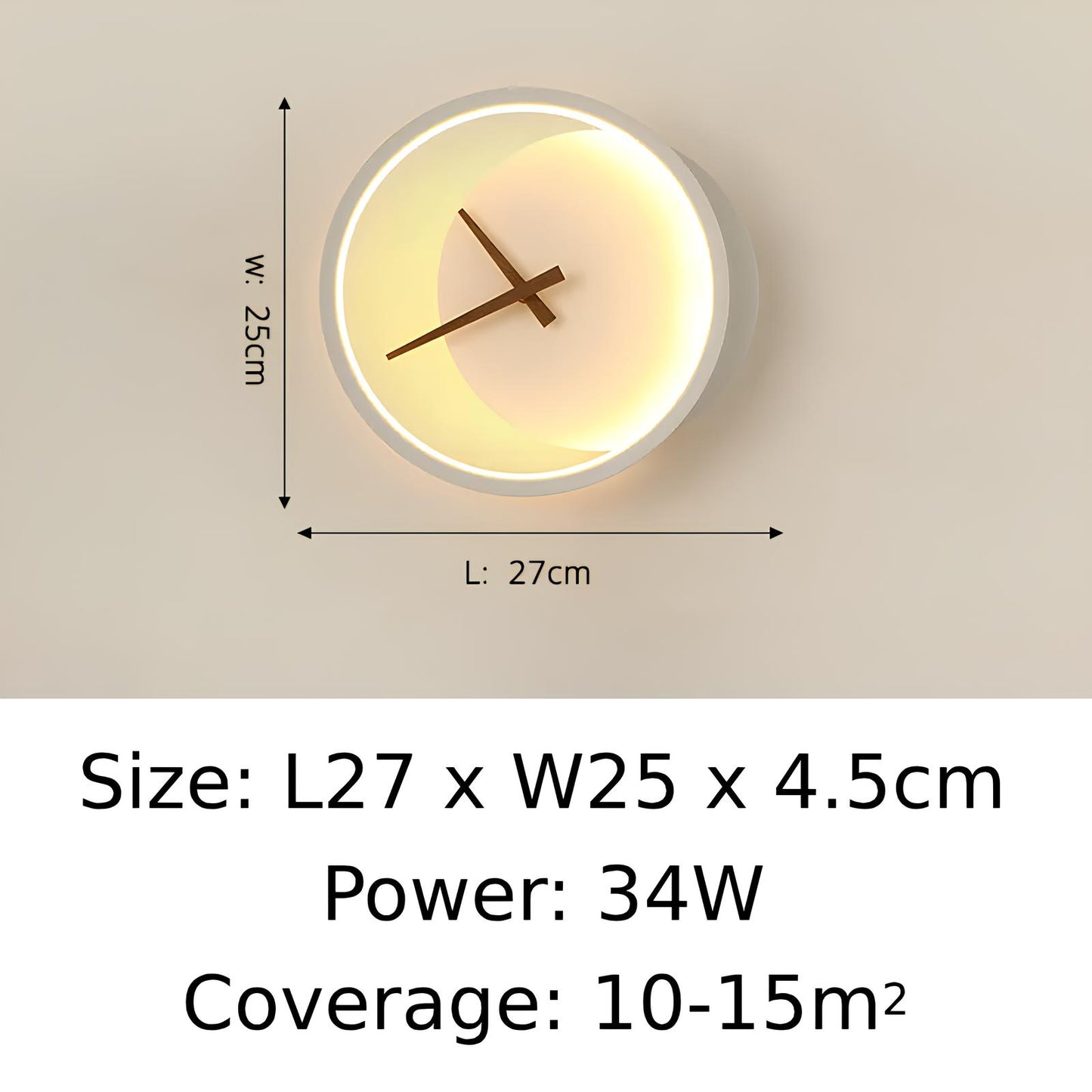 Clock Design LED Wall Lamp - Homevalley.co.uk