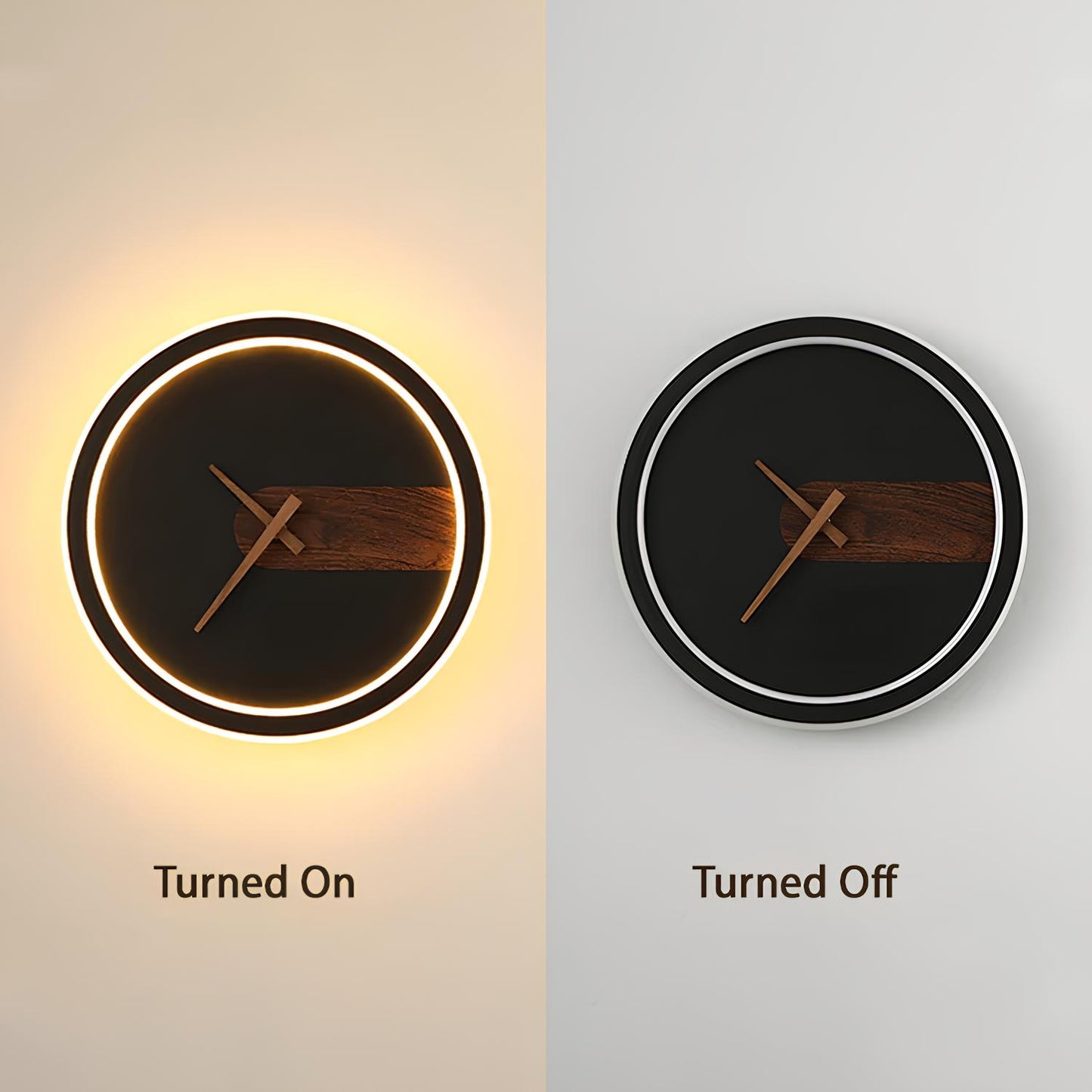 Clock Design LED Wall Lamp - Homevalley.co.uk