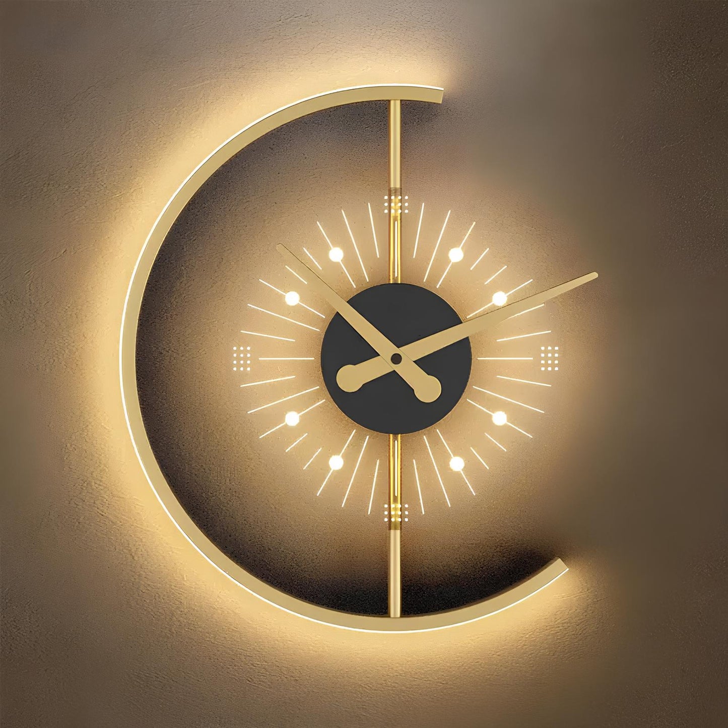 Clock Design LED Wall Lamp - Homevalley.co.uk