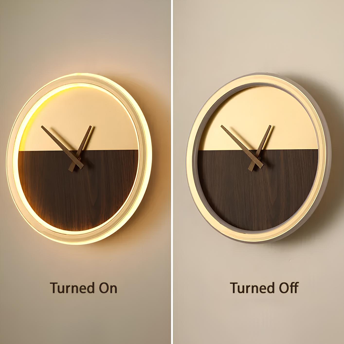 Clock Design LED Wall Lamp - Homevalley.co.uk