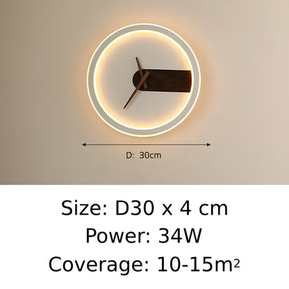 Clock Design LED Wall Lamp - Homevalley.co.uk
