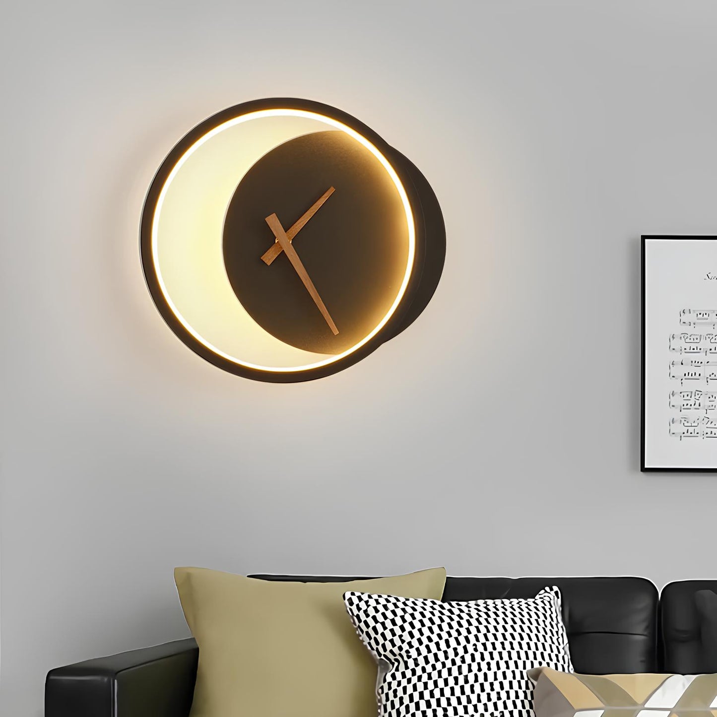 Clock Design LED Wall Lamp - Homevalley.co.uk