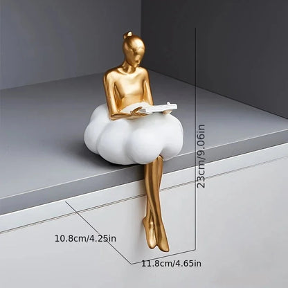 Cloud Girl Abstract Art Figurine Ornament - Homevalley.co.uk