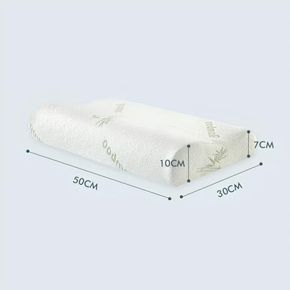 Bamboo Fiber Slow Rebound Memory Foam Orthopedic Pillow