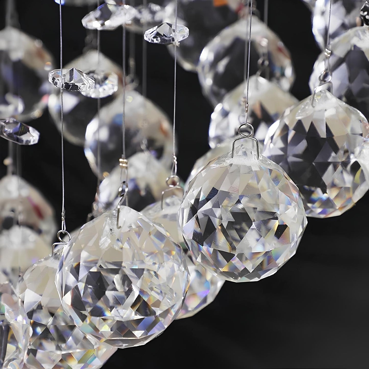 Crystal Raindrop Staircase Chandelier - Homevalley.co.uk