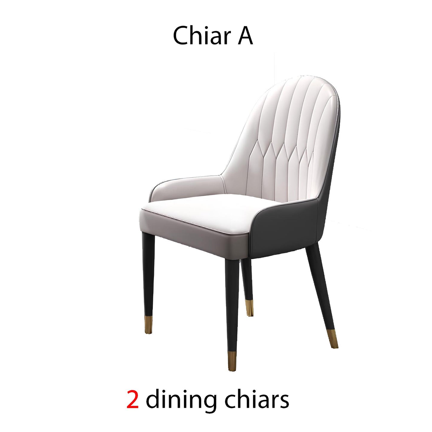 Dining Table Set with Marble Top, Stainless Steel base and chairs - Homevalley.co.uk