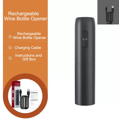 Electric Automatic Rechargeable Wine Bottle Opener with Charging Base - Homevalley.co.uk