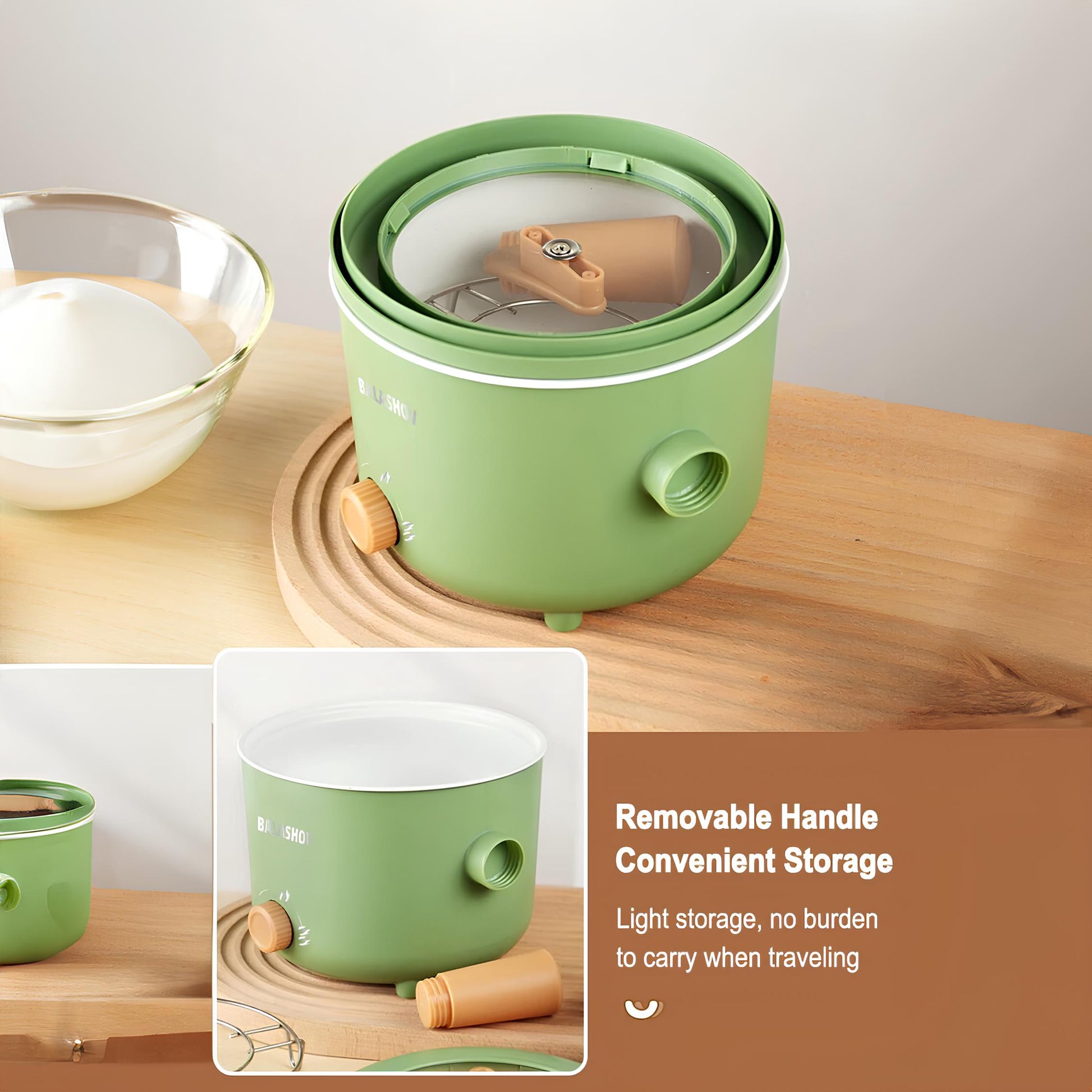 Electric Non-stick Rice Cooker, Mini Hot Pot, 220V/110V - Homevalley.co.uk