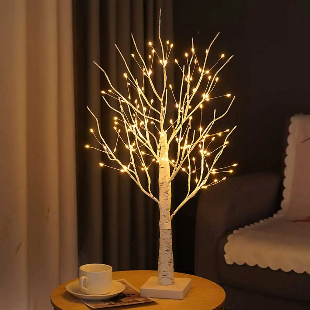 Enchanted Birch Tree LED Lamp, Christmas Light - Homevalley.co.uk