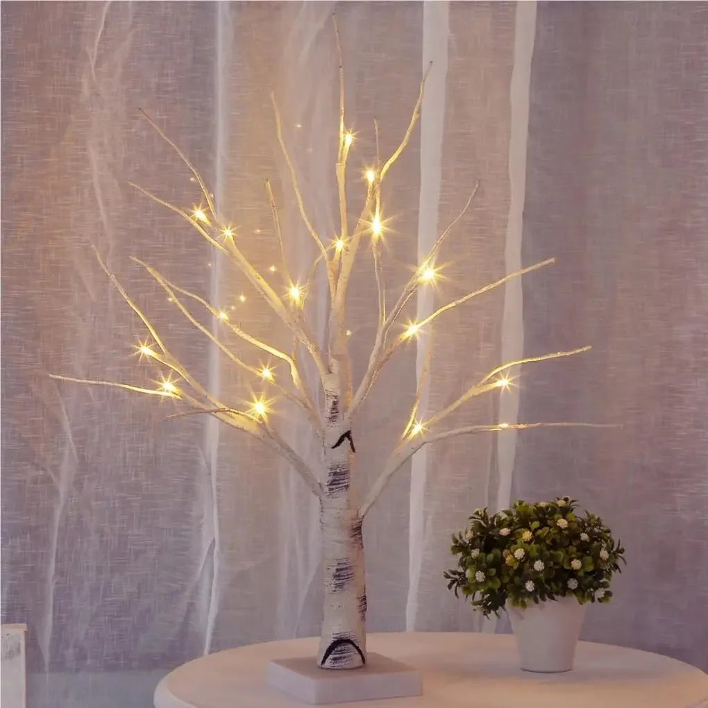 Enchanted Birch Tree LED Lamp, Christmas Light - Homevalley.co.uk